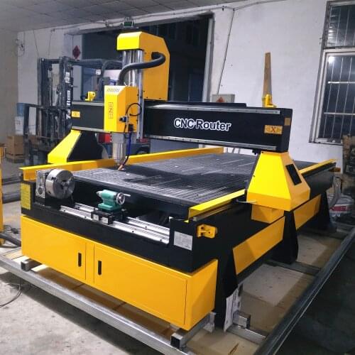 High Performance Wood Cutting Machine Mach3 Control Big Cabinet Box Included 4*8ft Wood CNC Router For MDF