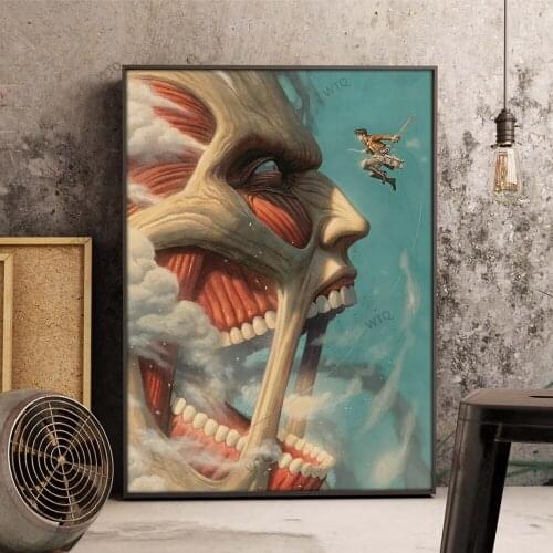 WTQ Canvas Painting Attack on Titan Japan Cartoon Anime Posters Wall Decor Wall Art Picture Room Decor Home Decor Levi Ackerman