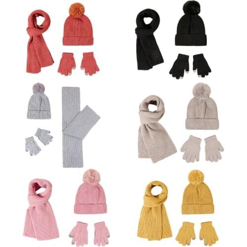 Winter Hat, Scarf, and Kids Gloves Or Toddlers Gloves Kid Beanie for Boy Girl