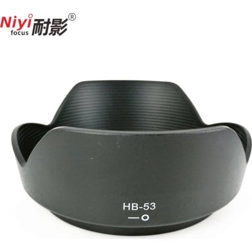 1pcs HB-53 HB53 Camera Bayonet petal Lens Hood Reversible suit for nik&n D610 D750 AF-S 24-120mm f/4G ED VR Lens SLR hood