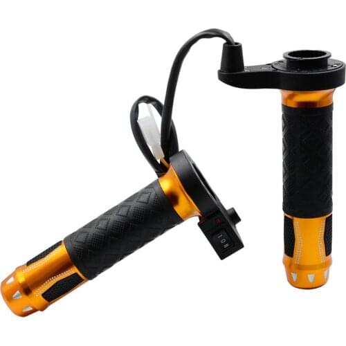 2PC 12V Electrically Heated Hot Warm Motorcycle Handle Handlebar Hand Grip Adjustable Temperature For Universal Yamaha Honda BMW