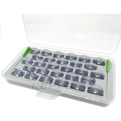 28PCS/Box Sewing plastic bobbins 9033P with Free 2pcs Needle Threader For (Front) Group A C D E F G Sewing Machine