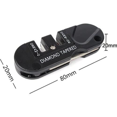 3 in 1 knife sharpener kitchen folding knife sharpener ceramic cemented carbide diamond portable travel mountain climbing