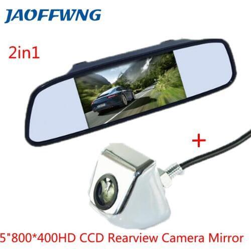 5" TFT LCD Monitor Car Rear View Kit + Car Reversing Camera Sensor 170 degree Waterproof Free Shipping