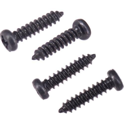 50 Pieces Iron Tuning Key Tuner Mounting Screw for Guitar Bass Replacement Accessory Black
