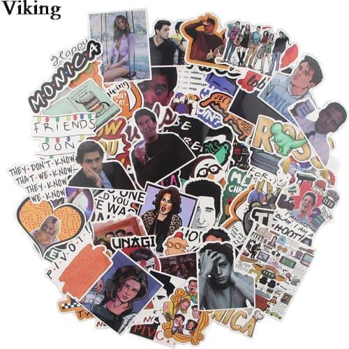 66 Pcs/set Friends Stickers TV Show PVC Stickers Funny Stickers For Notebook Scrapbooking Sticker Laptop Car Sticker G0549