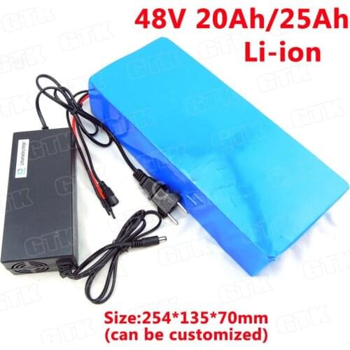 Great 48v 20ah 1000w 1500w 48v battery for sung cells 48v e bike battery motor bicycle baterias bms 48v bicicletas+3A charger