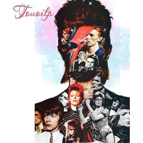 TOUOILP 5D DIY David Bowie square&round 5d Diamond Painting Decoration 3d Diamond Embroidery Resin Drill Needlework Rhinestone