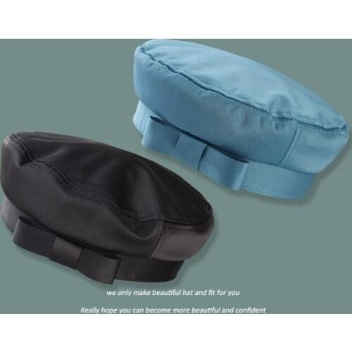 Autumn Winter Woman Hat Fashion Silk Ribbon Bow Beret Winter Hats Vintage Male Beret French Hat Navy Painter Caps