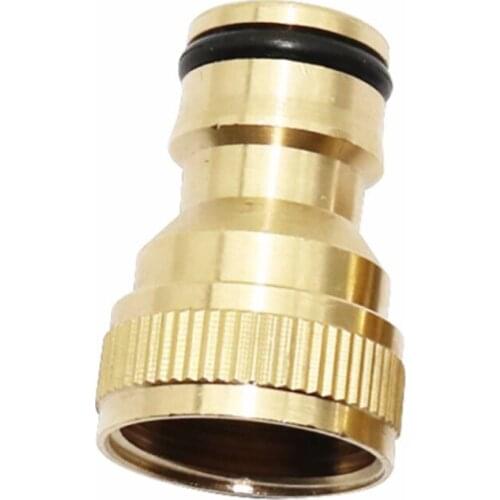 1/2" Thread Quick Connector Brass Tap Connector for Agriculture Garden Irrigation Watering Hose Pipe Fitting Adapter 2 Pcs