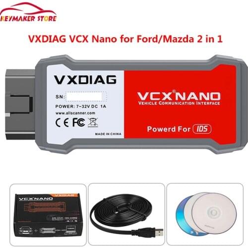 VXDIAG VCX Nano For Ford/Mazda 2 in 1 with IDS V122 Diagnostic Tool Automotivo Scanner For Mazda OBD2 Scanner Diagnosis Scanner