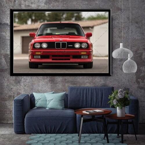 Ford Mustang Poster BMW E30 Nissan GTR Racing Car Canvas Painting Posters and Prints Wall Art Picture for Living Room Home Decor