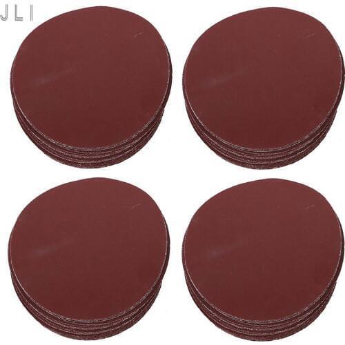 JLI 100Pcs 100mm/4'' Grit 240 Sandpaper FlockingSanding Paper For Metal Wood And Glass Polishing Grinding Tools