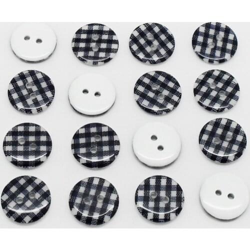 50Pcs Mixed Round Resin Sewing Buttons For Cloth Flatback Cabochon Scrapbooking Crafts Knopf Bouton Decor Diy Accessories