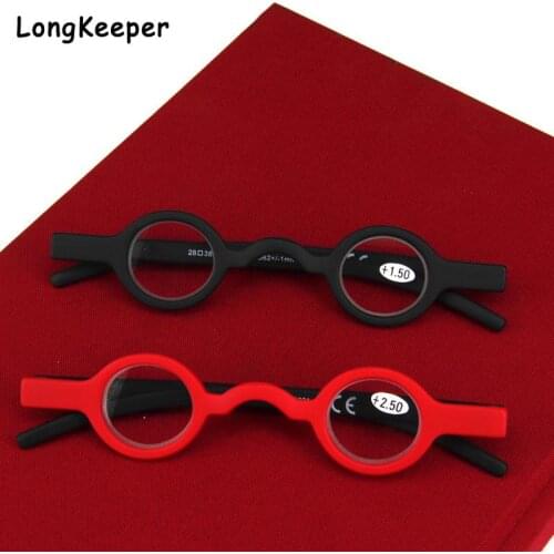 Small Round Reading Glasses Women Magnification Eyewear Presbyopic Glasses Men optical Glasses Black Red +150 +200 +250