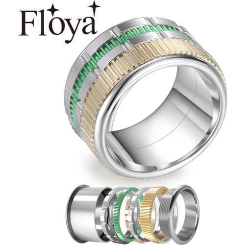 Cremo Gear Rings Sets Anillos Love Fashion Interchangeable Fidget Meditation Wedding Band Spinner Stackable Stalen Ring Vintage