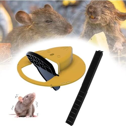 Plastic Flip N Slide Bucket Lid Mouse Rat Mouse Trap Humane or Lethal Trap Door Style Multi Catch Reusable Smart Mouse Rat Trap
