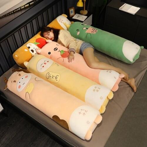 130CM Cartoon Animal Dinosaur Pig Cat Plush Toys Stuffed Soft Long Sleeping Pillow Shiba Inu Dog Dolls Children Birthday Gift