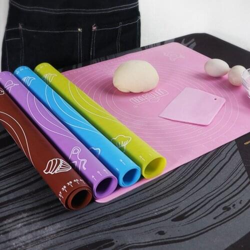Silicone Non-Stick Silicone Thickening Mat Rolling Dough Liner Pad Pastry Cake Bakeware Paste Flour Table Sheet Kitchen tools