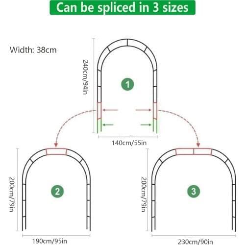 Wedding Arch Lightweight Arch Flower Stand Decor Balloon Arche Wedding Birthday Party Decoration DIY Plant Frame Garden Decor