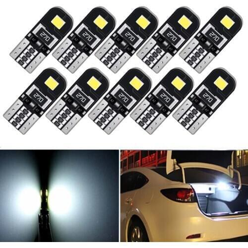 A pack T10 W5W Led Canbus WY5W Bulbs Error Free 194 168 12V LED Super Bright Car Interior Light Clearance Side Marker Auto Lamp