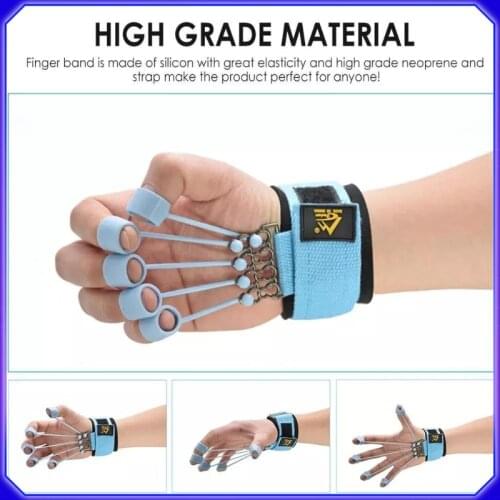 Finger Gripper Strength Trainer Hand Yoga Resistance Band Finger Flexion And Extension Training Device эспандер кистевой