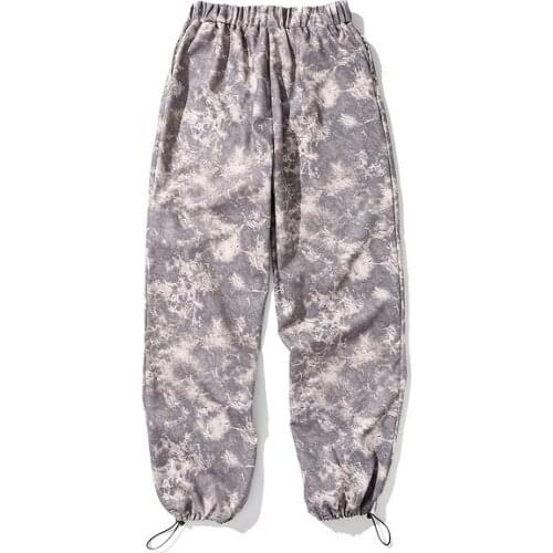 2021 spring hip-hop tie-dye full print fried street style leggings pants for men and women couples with the same sports pants