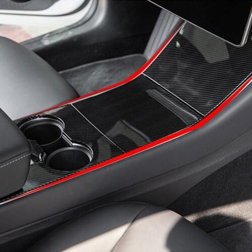 Model3 Car Central Control Panel Protective For Tesla Model 3 Console Interior car Accessories 2020 Carbon Fibre ABS