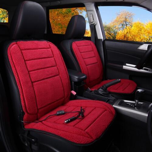 12V Heated Car Seat Cushion Cover Winter Plush Heater Warmer Control Temperature Car seat Electric Heating Seat Pad