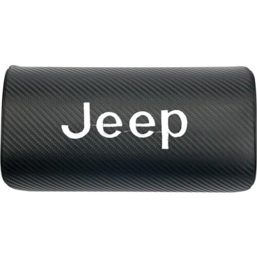 1pcs car neck pillows both side pu leather single headrest for Jeep renegade 2016 2017 2018 cherokee xj Accessories Car Styling