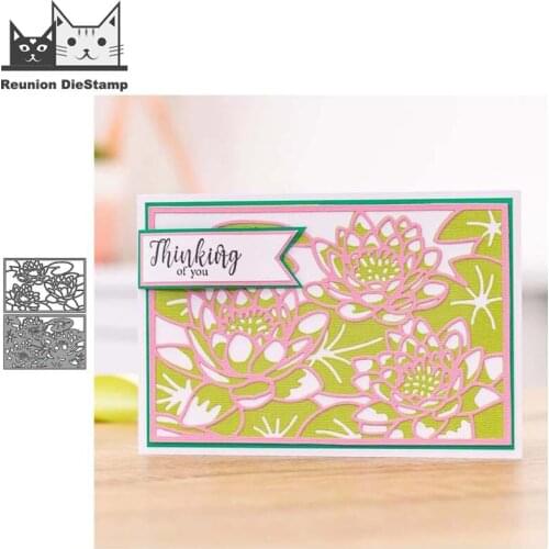 Reunion 2020 Christmas Lotus Flower Metal Cutting Dies DIY Scrapbooking Paper Photo Album Crafts Mould Card Blade Punch Stencils