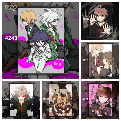 Danganronpa Naegi Makoto Togami Anime Manga Wall Poster Anime Posters Canvas Painting Wall Decor Wall Art Picture Room Home Deco