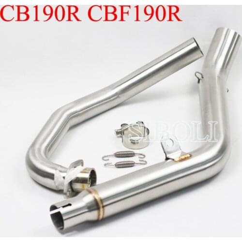 CB190R CBF190R Motorcycle Exhaust Pipe Slip-On Front Pipe For HONDA CB190R CBF190R AK083