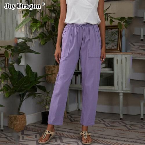 Long Pants Sweatpant Spring Vintage 2021 New Fashion Wide Leg Pant Women Clothing Trousers Plus Size Streetwear Clothes Official