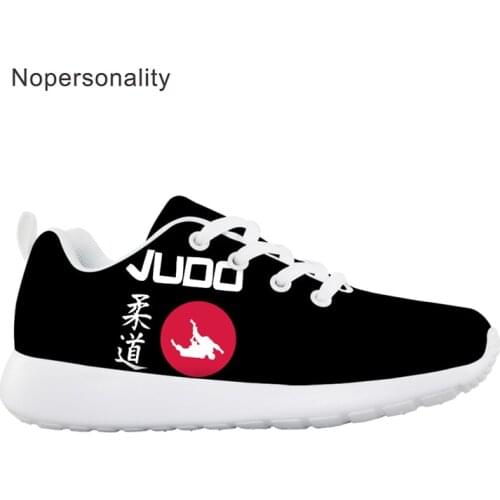 Nopersonality Spring Breathable Sneakers Judo Printed Children Girls Boys Casual Walking Shoes Comfortable Flat Shoes for Kids