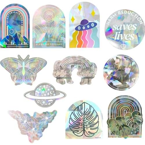 Laser Reflective Fashion Graffiti Suitcase Scooter Car Laptop Decoration Sticker car accession useful and high quality