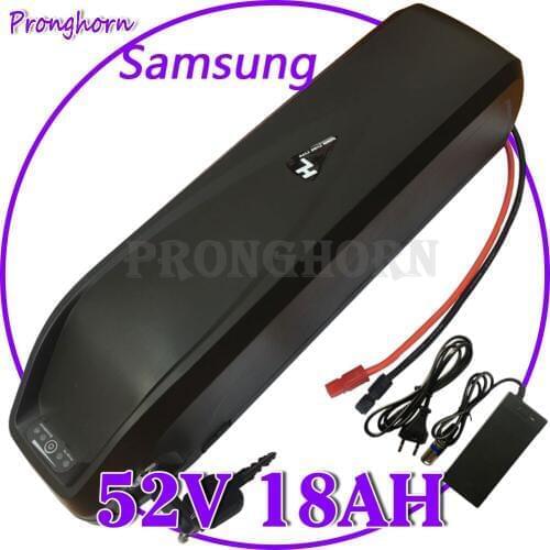 52V Electric Bicycle Battery 52V 9Ah 10Ah 12Ah 14Ah 15Ah 18Ah use Samsung cell Lithium Battery for 48V 500W 750W 1000W Motor Kit