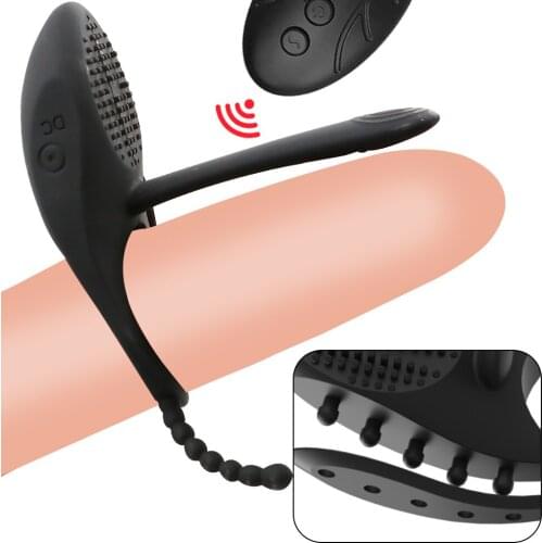 Male Adjustable Size Penis Ring Vibrator Silicone Cock Rings Mens ring For Penis Training Delay Ejaculation Sex Toys for Men