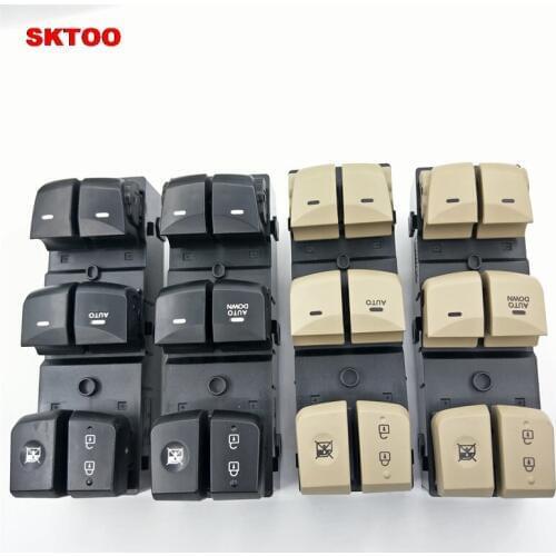 SKTOO For Hyundai Long move regulator switch / left front door power window control button accessories