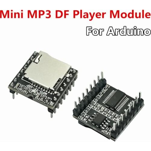 Mini MP3 DF Player Module Board MP3 Audio Voice Decode Board For Arduino Supporting TF Card U-Disk IO/Serial Port/AD DFPlayer