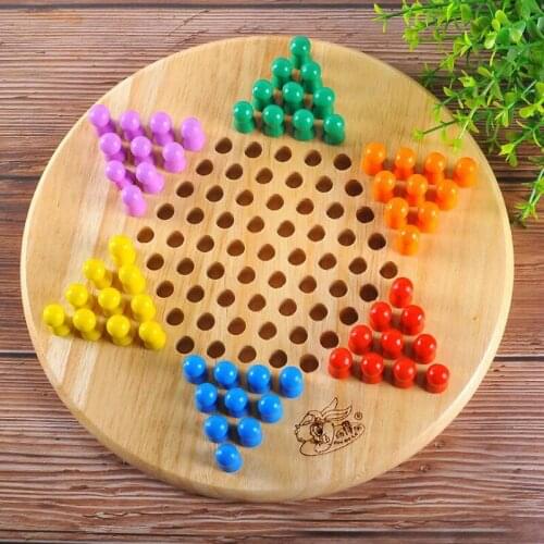 Portable Development Intelligent Education Wooden Toys Chinese Childrens Checkers Game Puzzle Chess Toys For Children