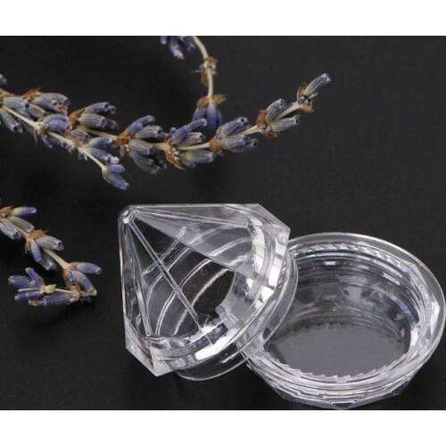 10pc/set 5g Empty Travel Refillable Bottle Transparent Diamond Cream Box Refillable Cosmetic Empty Jar Pot Eyeshadow Makeup Tool