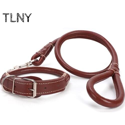 TLNY PU Training Dog Leash Dog Harness and Leash Set Pet Training Running Walking Safety Dog Collar Dogs Accessoires Dog Mask