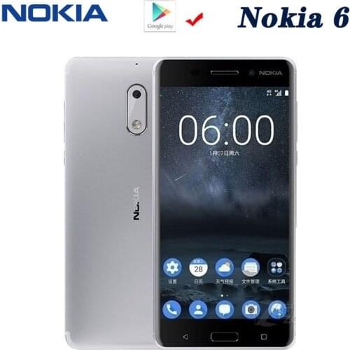 Smartphone Nokia 6 celular Mobile Phone Android 7.0 Octa Core 5.5" 16.0 MP Fingerprint Refurbished Smartphone