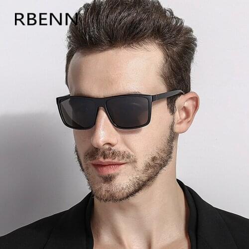 RBENN 2019 Square Polarized Sunglasses Men Women High Quality Driving Mirror Sun Glasses Vintage Night Vision Shade Gafas De Sol