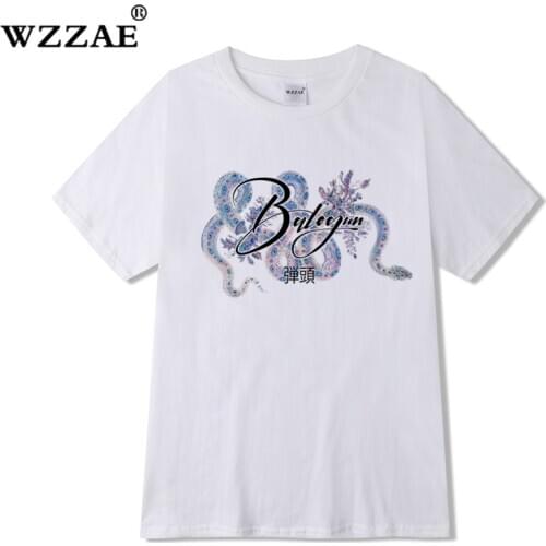 Special Japanese Tide brand short-sleeved men and women summer street hip hop T-shirt Chinese style lovers with half sleeves