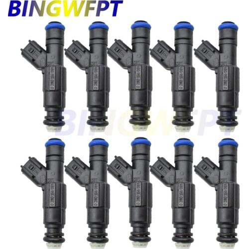 10Sets High Quality Fuel Injectors For Marine Mercruiser 350 MAG 5.0L 4.3L 6.2L OEM 885176 0280156081 12567905