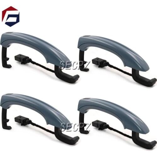 4PCS Smart Sensor Exterior Door Handle For Q7 2007-2015 Car Accessories 4L0837205A 4L0837205B