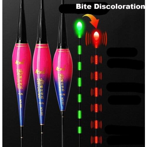 Smart Fishing Light Float 1Pcs Equipment Including Battery CR425 Night Fishing Tie Gravity Sensing Chip Stopper Accessories
