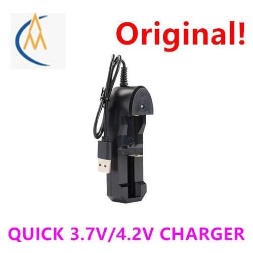 18650 charger single slot lithium battery strong light flashlight lamp miners lamp single section 3.7V fully charged 4.2V